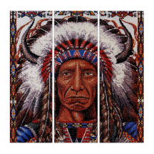 Triptyque amérindien du sud-ouest de Wall Art