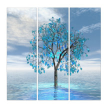 Arbre bleu cristal