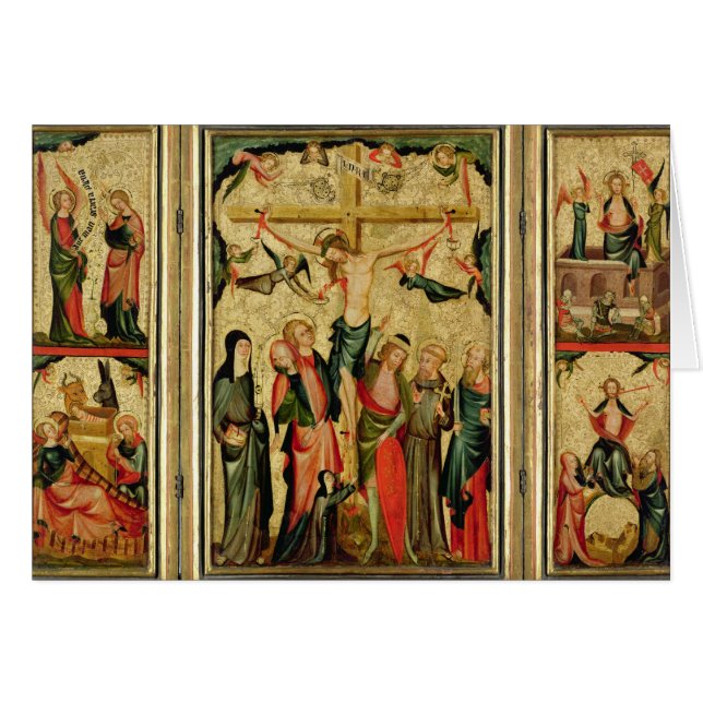 Triptyque dépeignant la crucifixion du Christ (Devant horizontal)