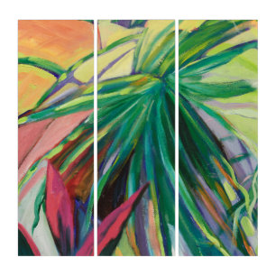 Triptyque Jardin Abstracto I