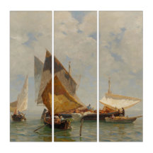 Venise, bateau de pêche dans la lagune (1889)