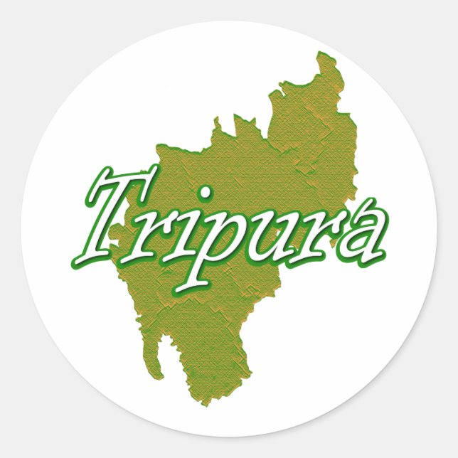 Tripura Runder Aufkleber (Vorderseite)