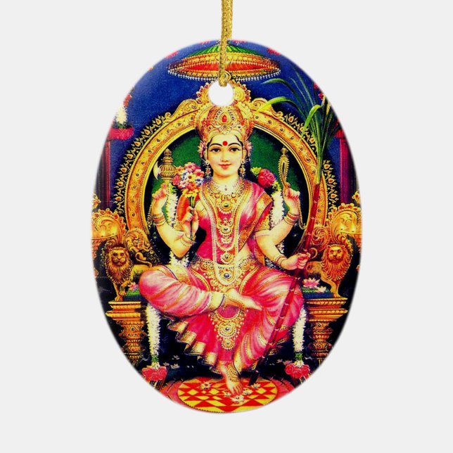 Tripura Sundari (Lalita) Keramik Ornament (Vorne)