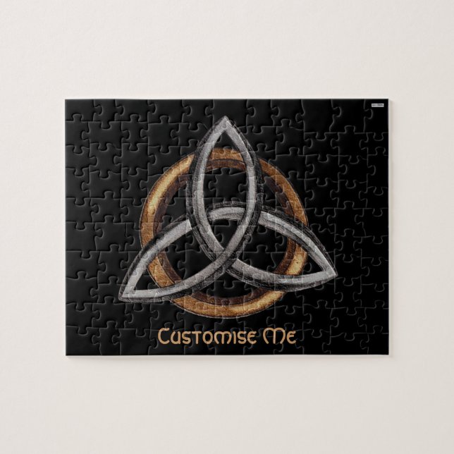 Triquetra (braun/silber) (Horizontal)