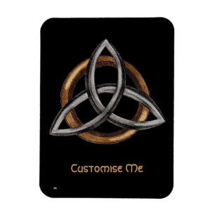 Triquetra (Brown/Silber) Magnet