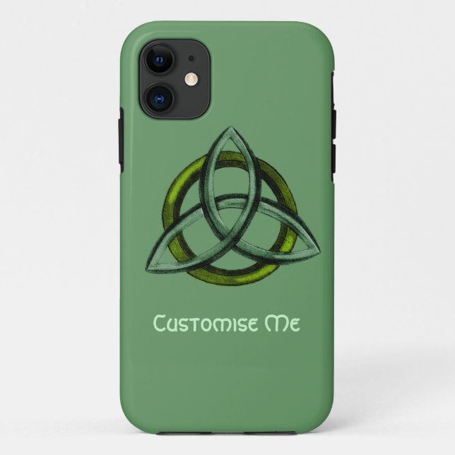Triquetra (grün) Case-Mate iPhone hülle (Rückseite)