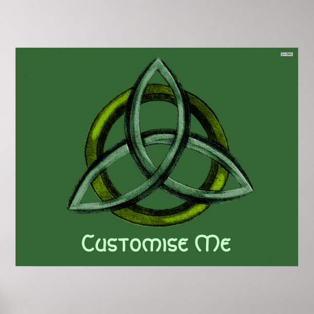 Triquetra (grün) poster (Vorne)