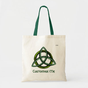 Triquetra (Grün) Tragetasche