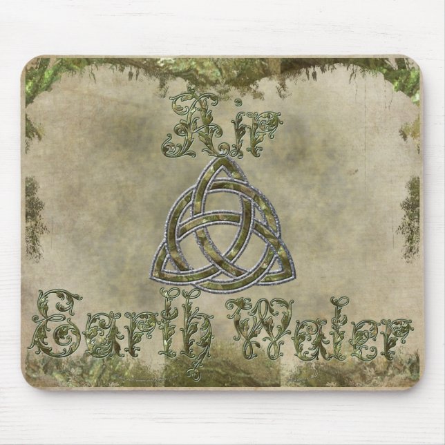 Triquetra Natural, Erdluftwasser Mousepad (Vorne)