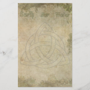 Triquetra natürlich, Erdluft-Wasser Briefpapier