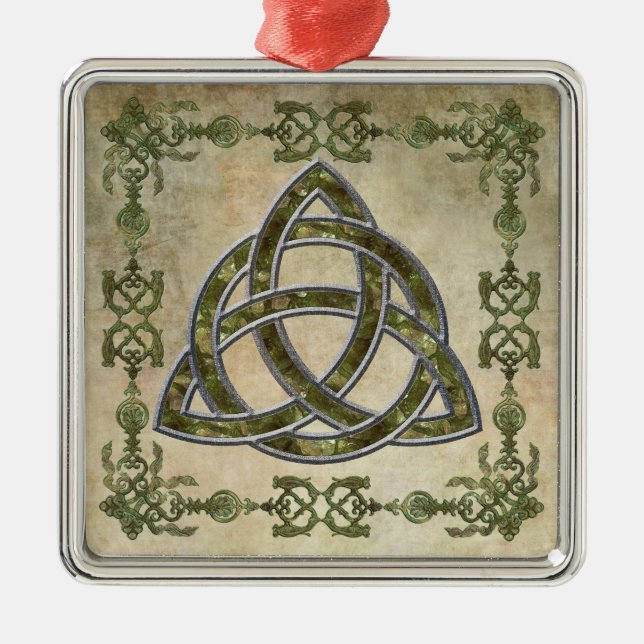 Triquetra natürlich ornament aus metall (Vorne)