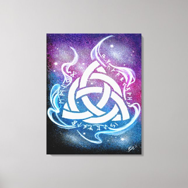 Triquetra sigil leinwanddruck (Vorderseite)