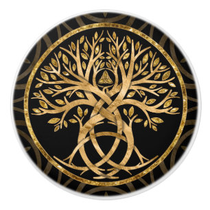 Triquetra Tree of life Keramikknauf
