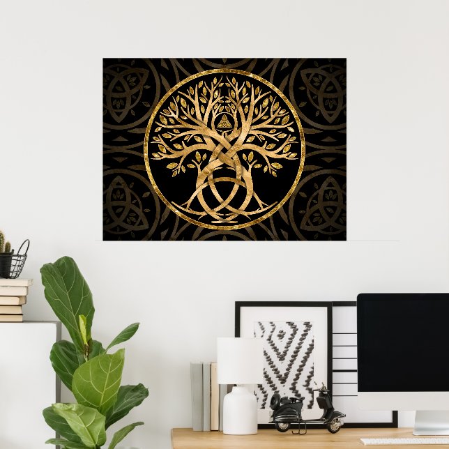 Triquetra Tree of life Poster (Heimbüro)