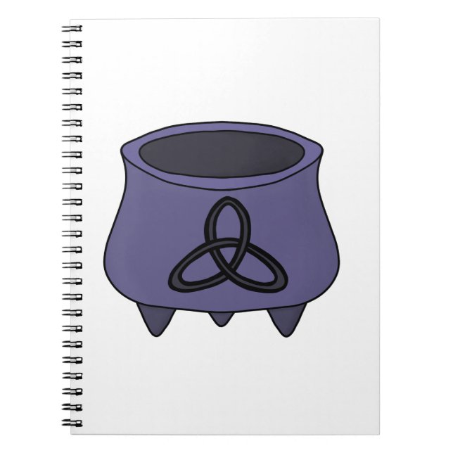 Triquetra Trinity Cauldron Notizblock (Vorderseite)
