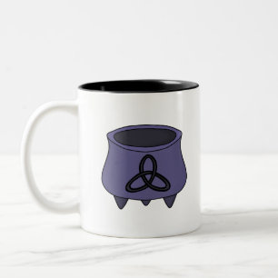Triquetra Trinity Cauldron Zweifarbige Tasse