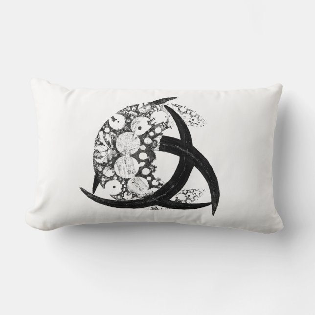 * TRIQUETRA UND CRESCENT MON * LENDENKISSEN (Vorderseite)