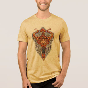Trishul Burnout T-Shirt - Fierce Spiritueller Powe Tri-Blend Shirt