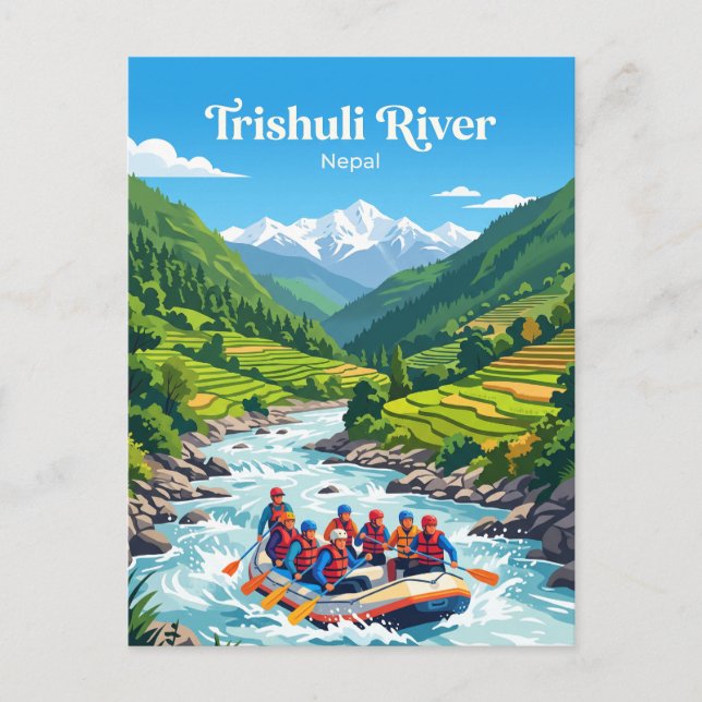 Trishuli Fluss Nepal Postkarte (Vorderseite)