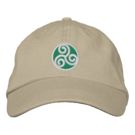 Triskele Celtic Spiral Bestickte Kappe