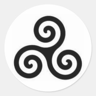 Triskele Runder Aufkleber