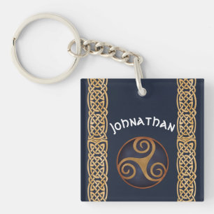 Triskelion celtique (bleu) personnalisé
