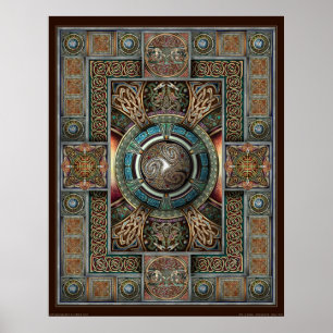 Triskelion Mandala II Poster (56x71 cm)