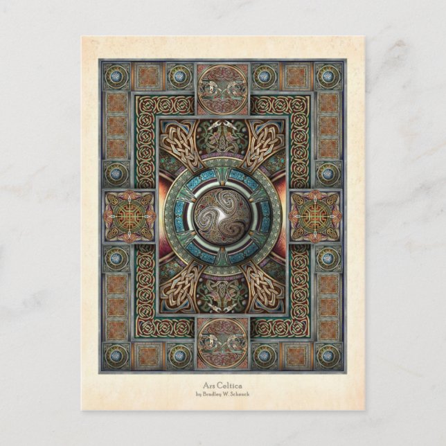 Triskelion Mandala II Postkarte (Vorderseite)