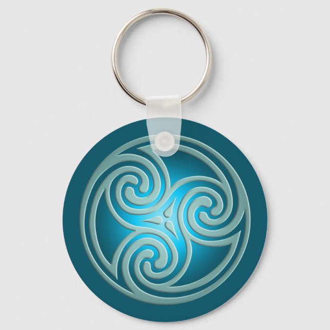Triskelion Symbol CC0346 Schlüsselanhänger (Vorderseite)