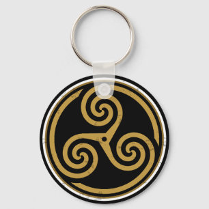 TRISKELION TRIPLE CELTIC SPIRAL SCHLÜSSELANHÄNGER