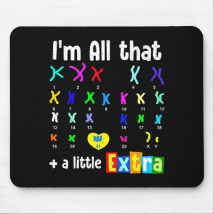 Trisomie 21 xx zusätzliches Chromosom Welt Down-Sy Mousepad