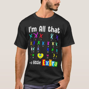 Trisomie 21 xx zusätzliches Chromosom Welt Down-Sy T-Shirt