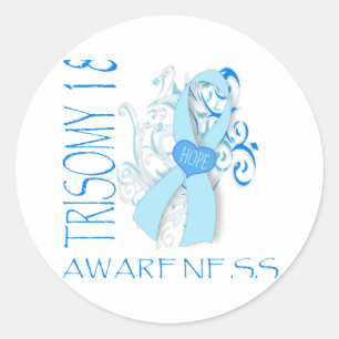 TRISOMY 18, BEWUSSTSEIN DES TRISOMY-18 RUNDER AUFKLEBER