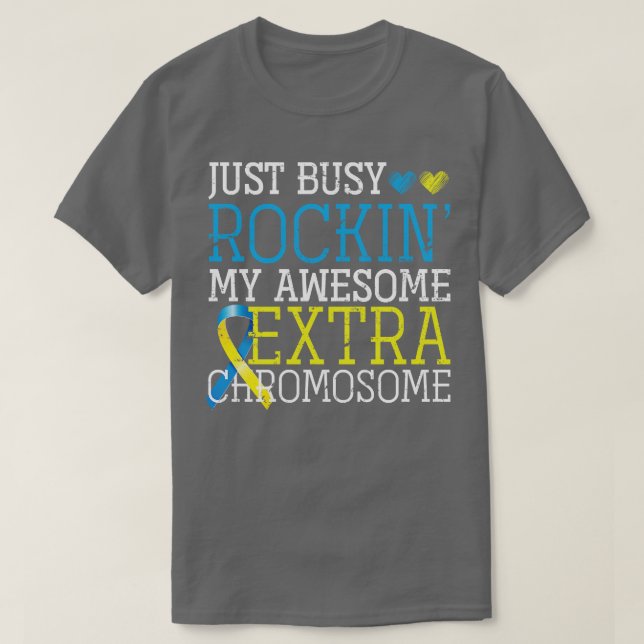 Trisomy 21 Kids Down Syndrome Awareness T-Shirt (Design vorne)
