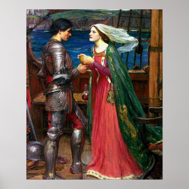 Tristan and Isolde, c. 1916 by John Waterhouse Poster (Vorne)
