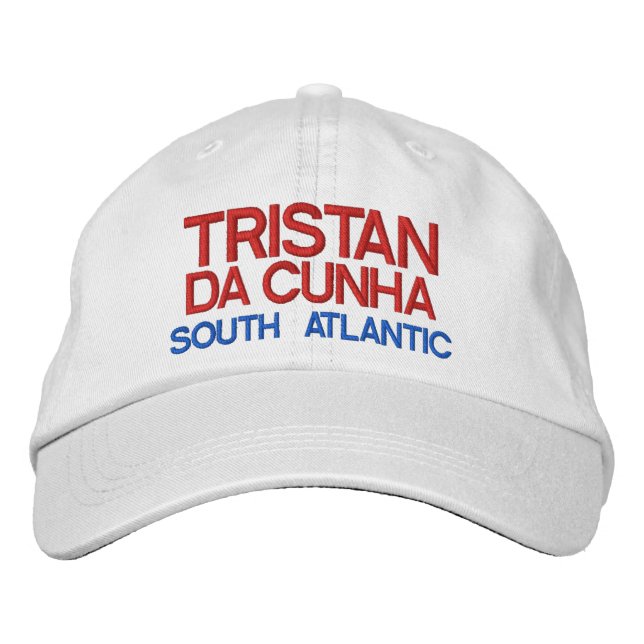 Tristan da Cunha - Casquette personnalisé de l'île (Devant)