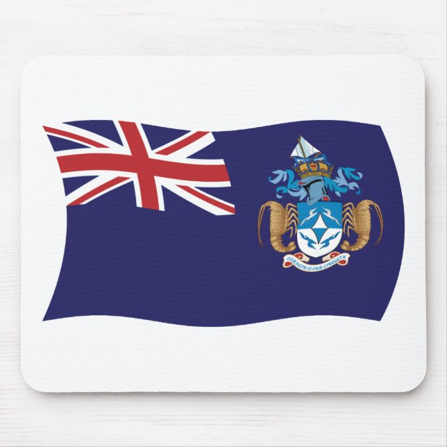 Tristan Da Cunha Flag Mousepad (Vorne)