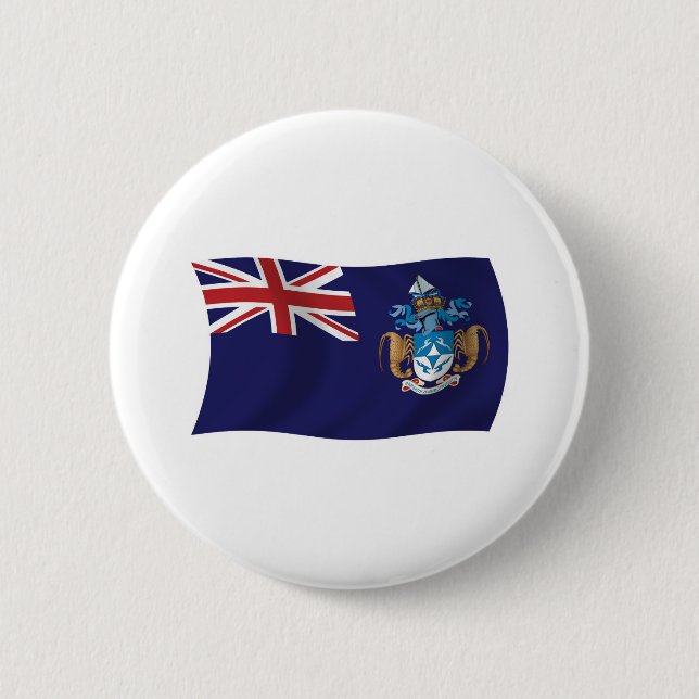 Tristan-da-Cunha-Flaggen-Button Button (Vorderseite)