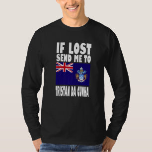 Tristan Da Cunha-Flaggen-Design Wenn verloren, sch T-Shirt