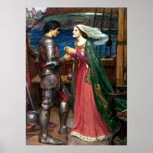 Tristan und Isolde durch John William Waterhouse Poster
