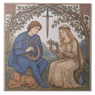 Tristan und Isolde Fliese