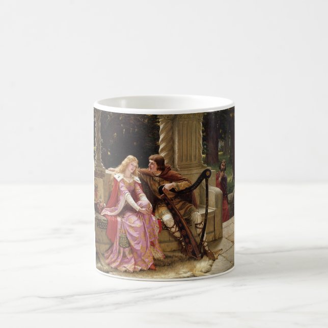 Tristan und Isolde (mittelalterliche Romantik) Vin Kaffeetasse (Mittel)