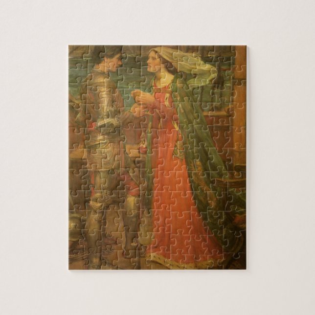 Tristan und Isolde von John William Waterhouse (Vertikal)