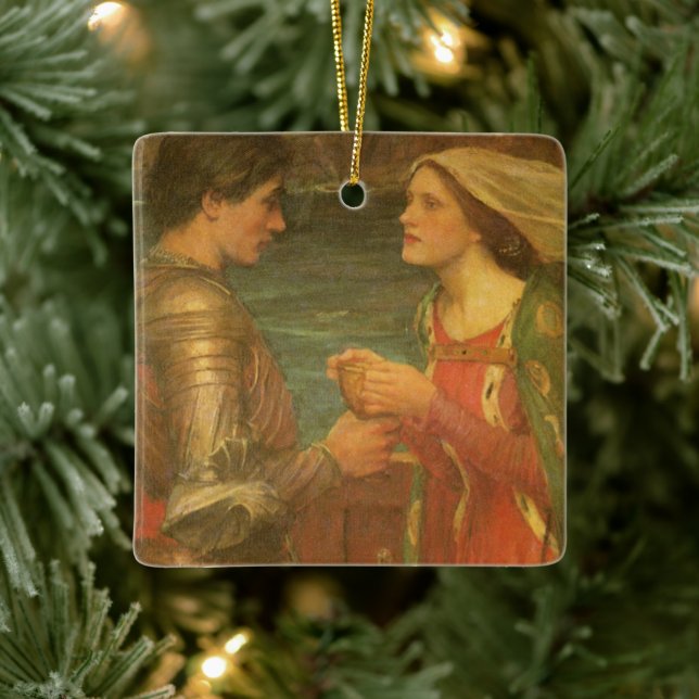 Tristan und Isolde von John William Waterhouse Keramikornament (Baum)