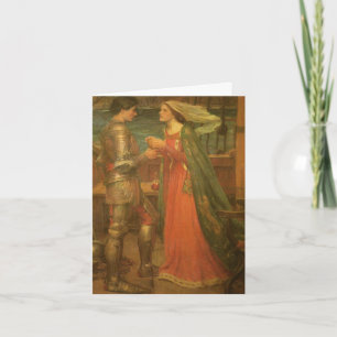 Tristan und Isolde von JW Waterhouse Hochzeit Dankeskarte