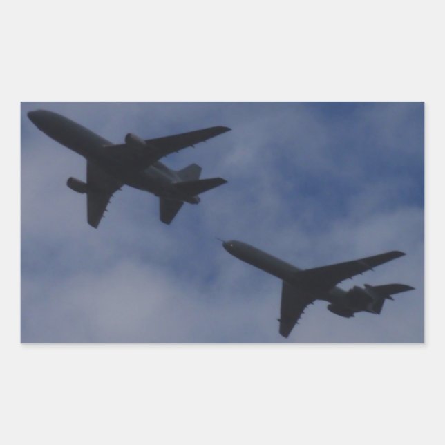 Tristar und VC10 Rechteckiger Aufkleber (Vorderseite)