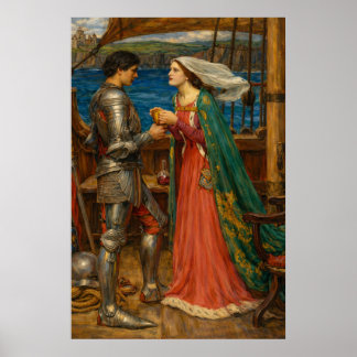 Tristran und Isolde von John William Waterhouse Poster