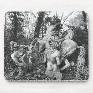 Triton, die zwei Pferde der Sonne in der Waldung Mousepad