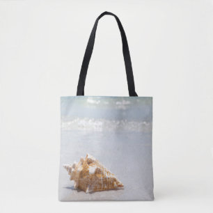 Tritonshorn-Muschel auf Strand   Florida, St Tasche
