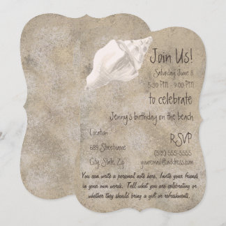 Tritonshorn-Muschel-Party Einladung